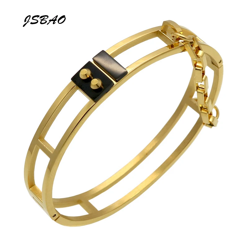 JSBAO New Arrival Rivet Bracelet Pattern Trendy Women Jewelry Nail With Chain Cuff Bracelets & Bangles Gift
JSBAO New Arrival Rivet Bracelet Pattern Trendy Women Jewelry Nail With Chain Cuff Bracelets & Bangles Gift