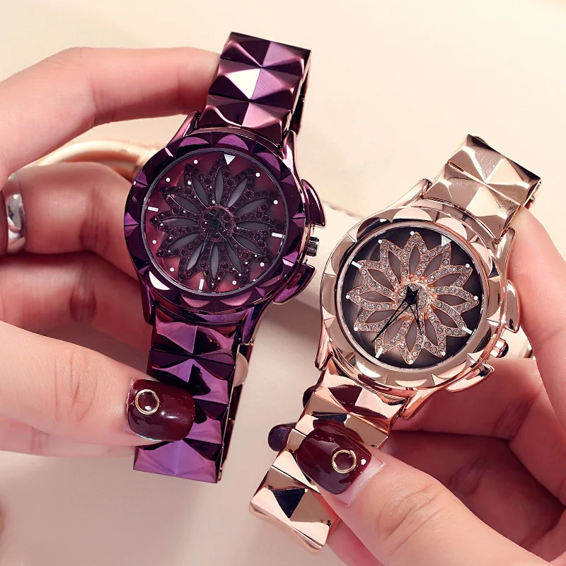 2019 Women Rhinestone Watches Lady Rotation Dress Watch brand Bracelet Wristwatch Crystal Watch reloj mujer de marca
2019 Women Rhinestone Watches Lady Rotation Dress Watch brand Bracelet Wristwatch Crystal Watch reloj mujer de marca