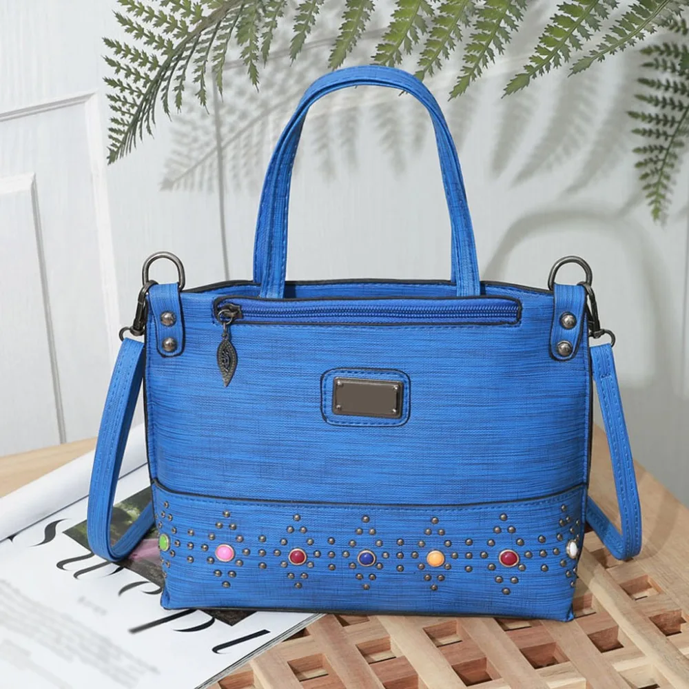 Shoulder Bag 2019 New Fahsion Zipper Rivet Pure Color Shoulder Bags Messenger Bag Hand Bag
Shoulder Bag 2019 New Fahsion Zipper Rivet Pure Color Shoulder Bags Messenger Bag Hand Bag