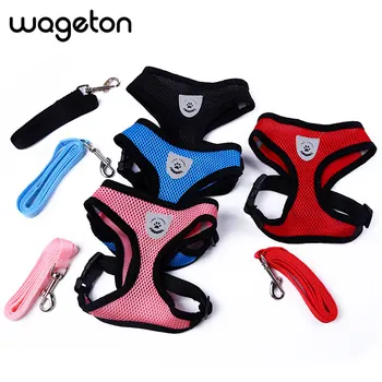 Dog Leash and Harness Set Breathable Nylon Mesh Cloth Puppy Vest Belt Cats Chest Strap Pet Collar for Small Medium Large Dogs
Dog Leash and Harness Set Breathable Nylon Mesh Cloth Puppy Vest Belt Cats Chest Strap Pet Collar for Small Medium Large Dogs