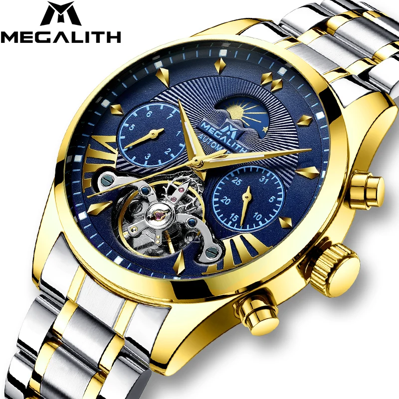 MEGALITH 2019 Top Luxury Men's Watches Sport Automatic Mechanical Watch Waterproof Date Mens watches Top Brand Relogio Mecanico
MEGALITH 2019 Top Luxury Men's Watches Sport Automatic Mechanical Watch Waterproof Date Mens watches Top Brand Relogio Mecanico