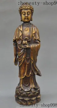 Crafts statue 11"Old Tibet buddhism Fane Bronze sakyamuni Shakyamuni Amitabha buddha statue
Crafts statue 11"Old Tibet buddhism Fane Bronze sakyamuni Shakyamuni Amitabha buddha statue