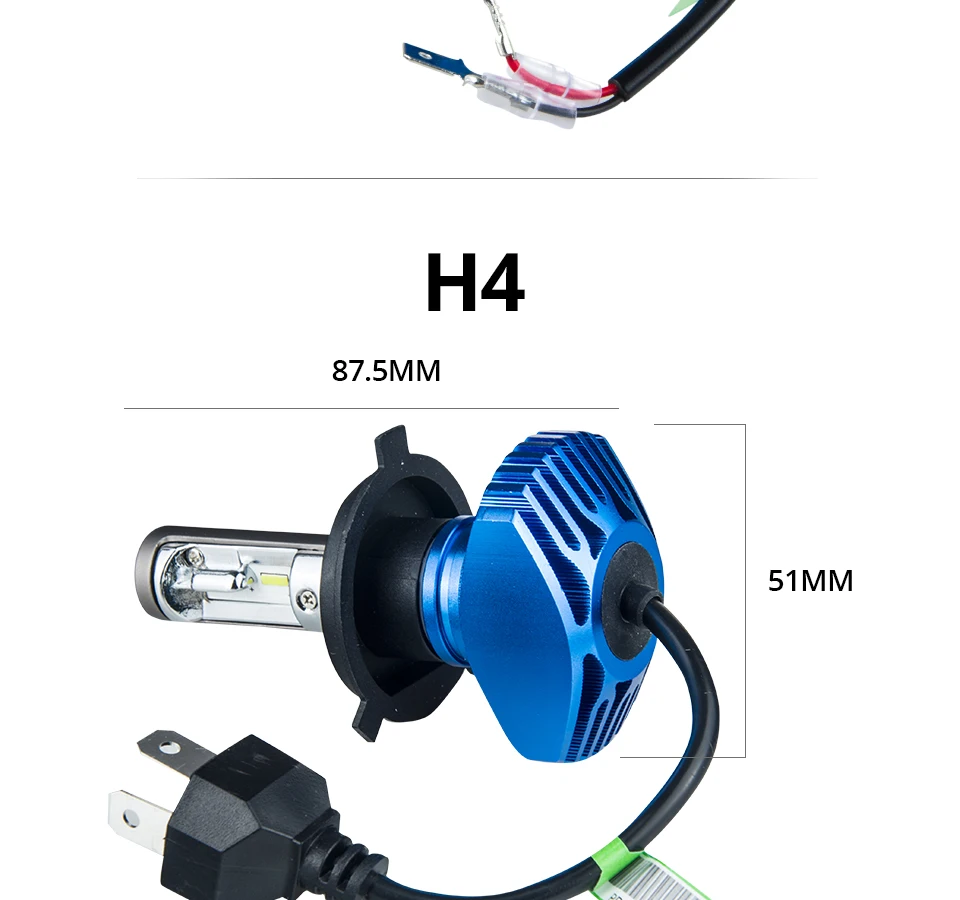 Fanless CSP Headlight Bulb H7_13