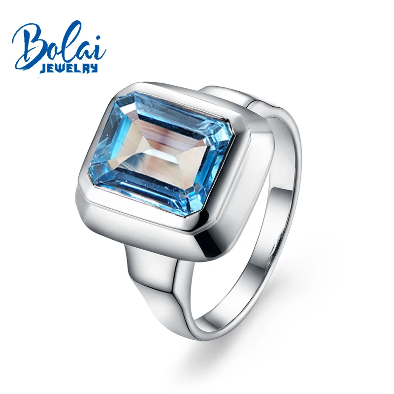 Bolaijewelry,Natural sky blue topaz oct8*10mm Gemstone Ring 925 sterling silver fine jewelry for women daily wear party gift
Bolaijewelry,Natural sky blue topaz oct8*10mm Gemstone Ring 925 sterling silver fine jewelry for women daily wear party gift
