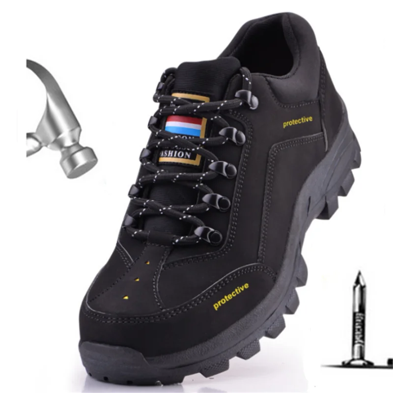 Unisex Leather Casual Shoes Men Steel Toe Cap Work Shoes Waterproof Anti-smashing Anti-piercing Breathable Wear Safety Shoes
Unisex Leather Casual Shoes Men Steel Toe Cap Work Shoes Waterproof Anti-smashing Anti-piercing Breathable Wear Safety Shoes