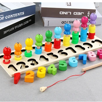 Montessori Math Toys with Fishing Toys Digital Shape Pairing Learning Preschool Counting Board Kids Educational Wooden Toys
Montessori Math Toys with Fishing Toys Digital Shape Pairing Learning Preschool Counting Board Kids Educational Wooden Toys