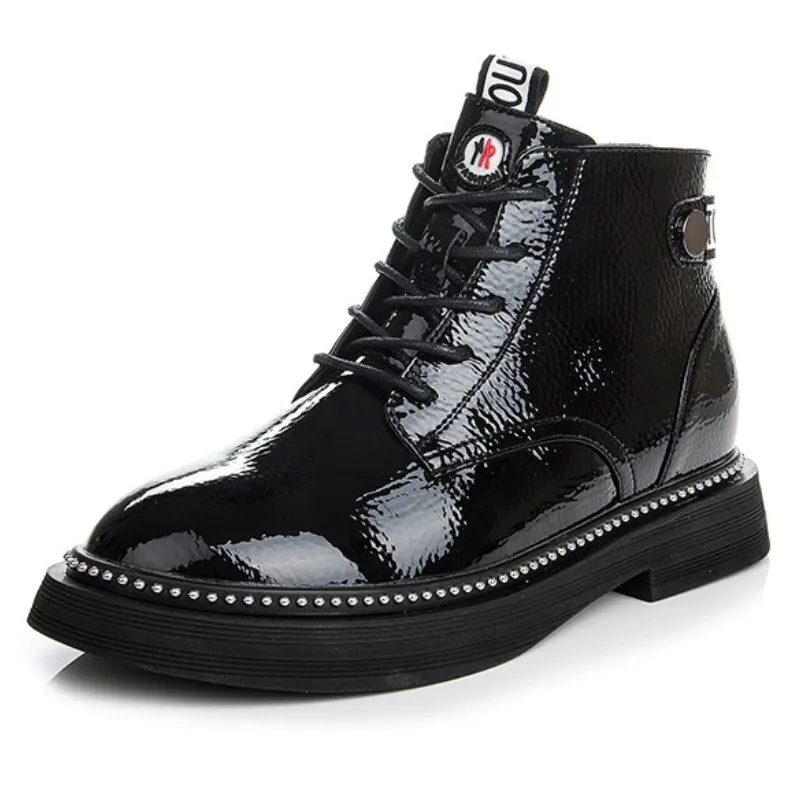 Winter boots women basic ankle boots for women adult women shoes Lacquer Thick Bottom Middle heel High Pampers
Winter boots women basic ankle boots for women adult women shoes Lacquer Thick Bottom Middle heel High Pampers