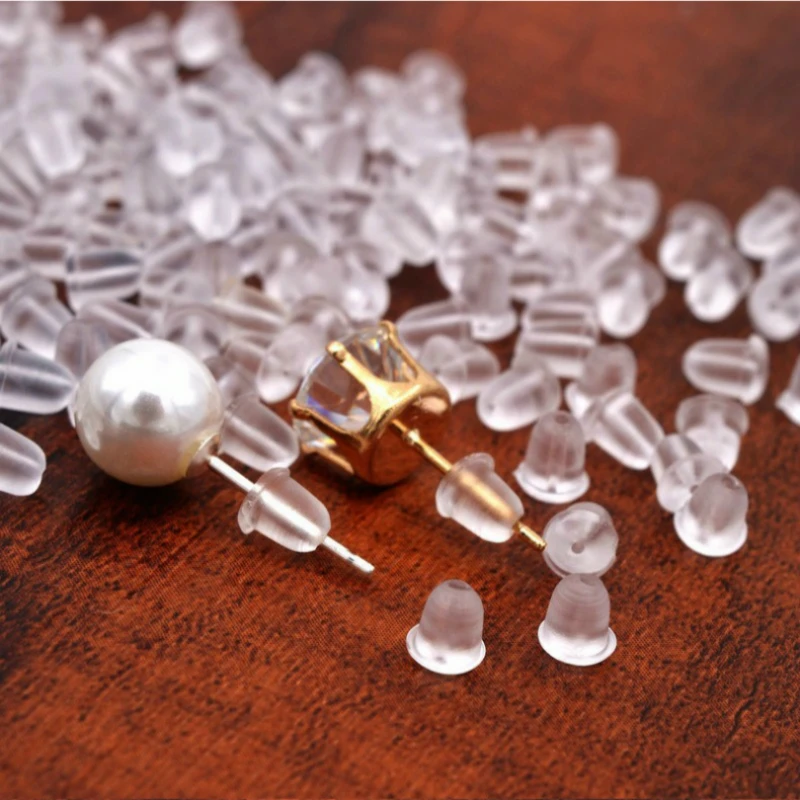 100pcs/pack Rubber Earring Soft Clear White Transparent Stud Back Stoppers Plug Durable Plastic Ear Connection Bullet
100pcs/pack Rubber Earring Soft Clear White Transparent Stud Back Stoppers Plug Durable Plastic Ear Connection Bullet