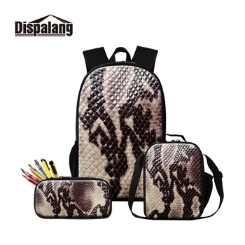 Dispalang 2019 New Serpentine Printed Girls Knapsack 3 Piece Set Backpack Lunch Box Bag Pen Case Bags Primary Supply Mochilas
Dispalang 2019 New Serpentine Printed Girls Knapsack 3 Piece Set Backpack Lunch Box Bag Pen Case Bags Primary Supply Mochilas