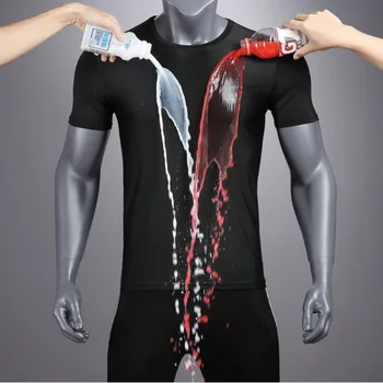 Jeseca Men Short Sleeve Creative Hydrophobic t-shirt Waterproof Breathable Anti-fouling Black Thin Section Large Size T shirt
Jeseca Men Short Sleeve Creative Hydrophobic t-shirt Waterproof Breathable Anti-fouling Black Thin Section Large Size T shirt