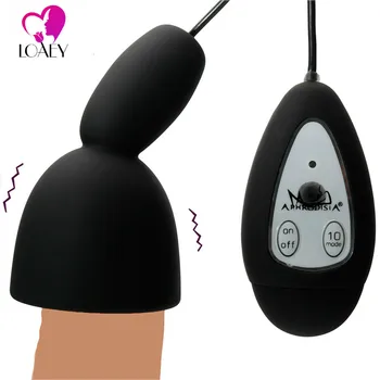 

LOAEY Fantasty Climax Delay Stimulate Glans Vibrating Male Masturbator Stamina Trainer 10 Speeds Vibration Sex Toys For Man