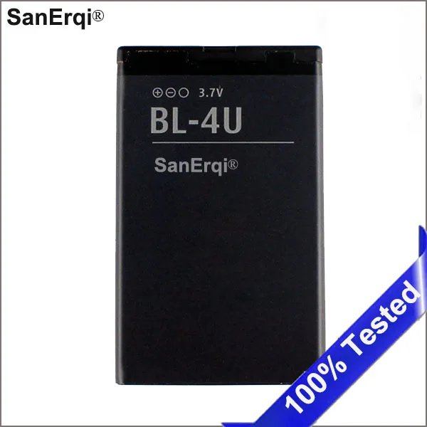 SanErqi Battery For Nokia BL-4U phone battery For Nokia 3120c C5-03 5250 5330XM E75 5530XM 5730XM 6212c BL4U 1110mAh
SanErqi Battery For Nokia BL-4U phone battery For Nokia 3120c C5-03 5250 5330XM E75 5530XM 5730XM 6212c BL4U 1110mAh