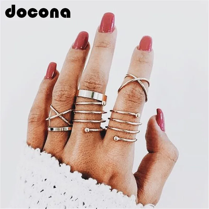 Docona Trendy Gold Round Rings Set Simple Style Multi Midi Finger Ring Sets for Women Ring Accessories Jewelry 6pcs/set 5562
Docona Trendy Gold Round Rings Set Simple Style Multi Midi Finger Ring Sets for Women Ring Accessories Jewelry 6pcs/set 5562