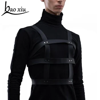 Women New Sexy Faux Leather Harness Punk Gothic Body Bondage Cage Wrapped Waist Straps Men Belt Suspenders Belts Accessories
Women New Sexy Faux Leather Harness Punk Gothic Body Bondage Cage Wrapped Waist Straps Men Belt Suspenders Belts Accessories