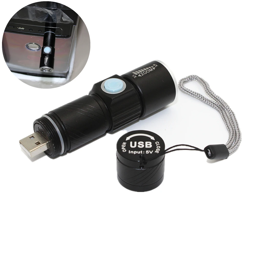 Tactical Flash Light Mini Zoom Rechargeable Powerful USB LED Flashlight XPE Q5 Built-in Battery Lanterna
Tactical Flash Light Mini Zoom Rechargeable Powerful USB LED Flashlight XPE Q5 Built-in Battery Lanterna