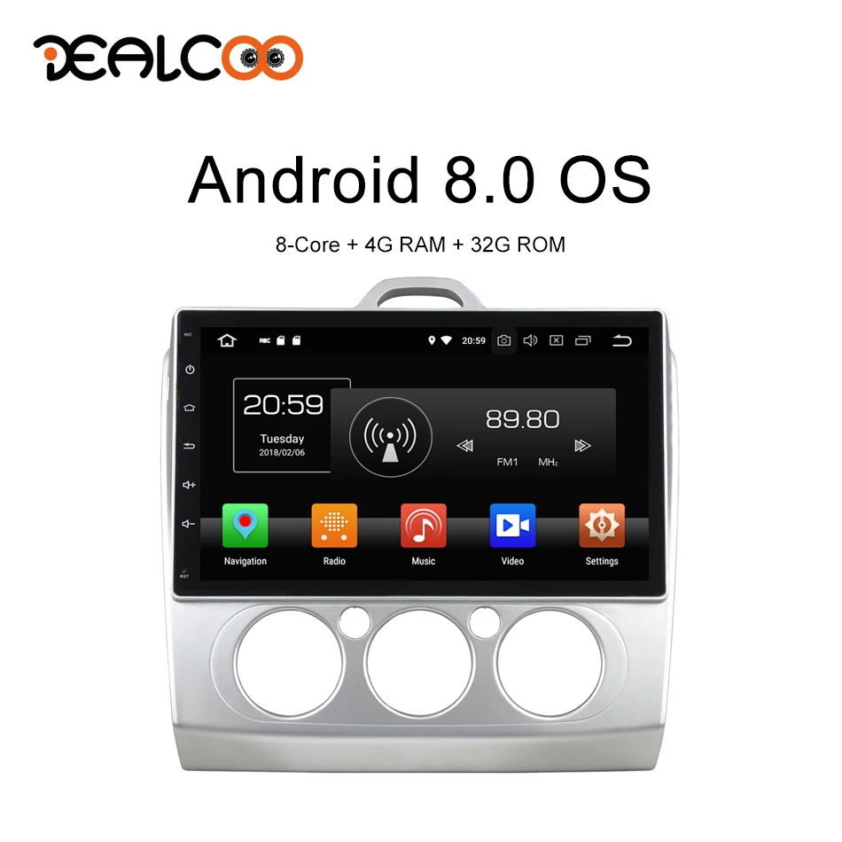 Dealcoo 2 Din Car Radio GPS Android Autoradio 2 Din Android Car Radio 2din Android Central Multimedia for Ford Focus (MT) 2007
Dealcoo 2 Din Car Radio GPS Android Autoradio 2 Din Android Car Radio 2din Android Central Multimedia for Ford Focus (MT) 2007