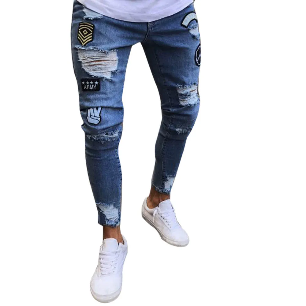 Oversized 3xl Men Clothing 2019 Hole Pants Mens Trousers Man Stretch Denim Slim Zipper Jeans Pants Men Trousers
Oversized 3xl Men Clothing 2019 Hole Pants Mens Trousers Man Stretch Denim Slim Zipper Jeans Pants Men Trousers