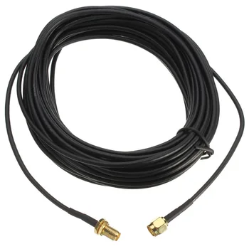 LEORY 9m Standard RP-SMA Male Female MF Jack Wifi Antenna Extension Cable Lead Wire
