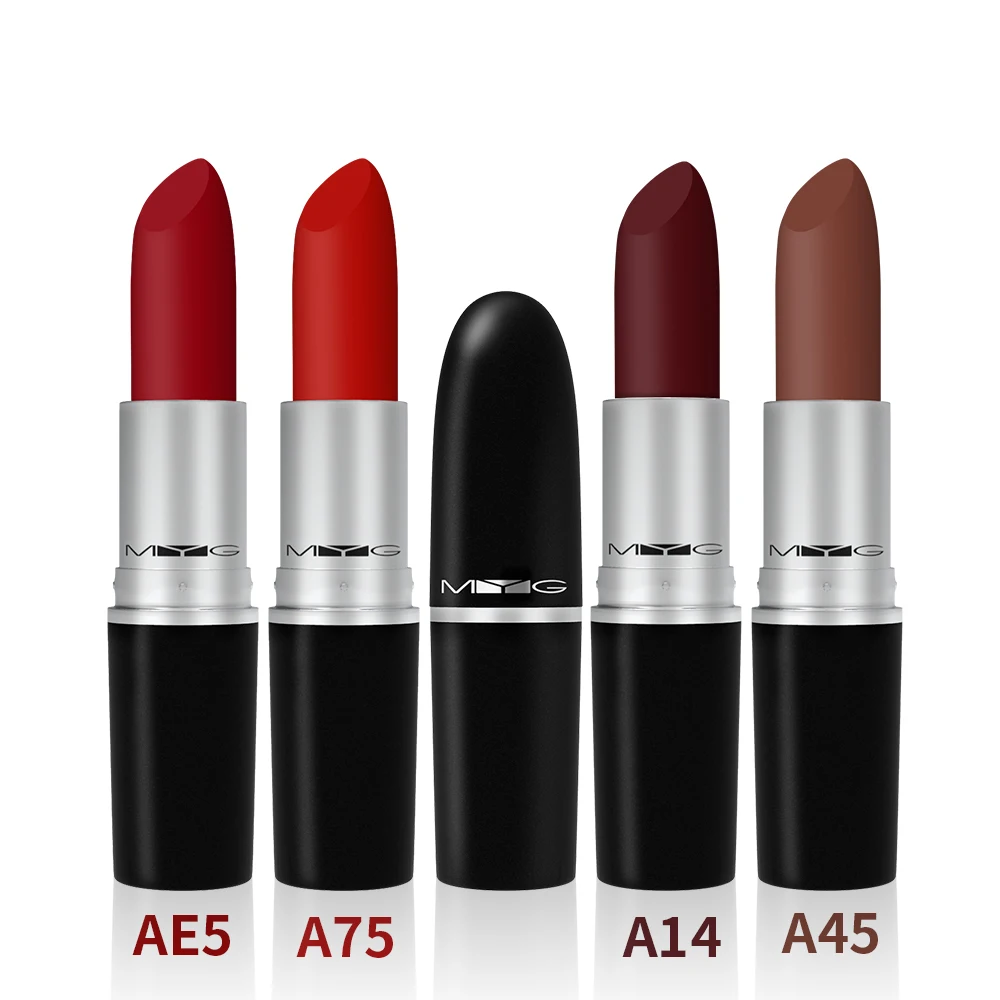 Hot 29 colors MYG Matte Waterproof Velvet Lipstick Sexy Red Brown Pigments Makeup Pumpkin Water-Resistant Profissional Lipstick
Hot 29 colors MYG Matte Waterproof Velvet Lipstick Sexy Red Brown Pigments Makeup Pumpkin Water-Resistant Profissional Lipstick
