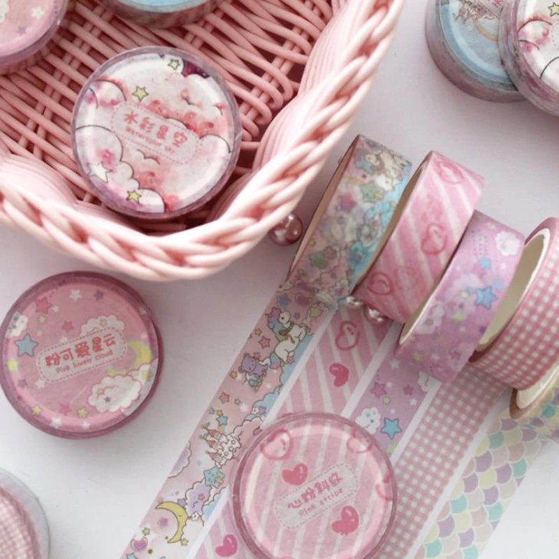 1 Pcs Lovely 1.5cm Wide Pink Unicorn Sky Grid Stripe Adhesive Washi Tape DIY Scrapbooking Sticker Label Masking Tapes Stationery
1 Pcs Lovely 1.5cm Wide Pink Unicorn Sky Grid Stripe Adhesive Washi Tape DIY Scrapbooking Sticker Label Masking Tapes Stationery