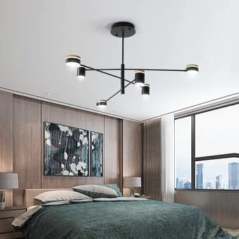 MDWELL Adjustable led Chandelier For Bedroom living room lights Postmodern chandelier lighting Black Lustre suspension moderne
MDWELL Adjustable led Chandelier For Bedroom living room lights Postmodern chandelier lighting Black Lustre suspension moderne