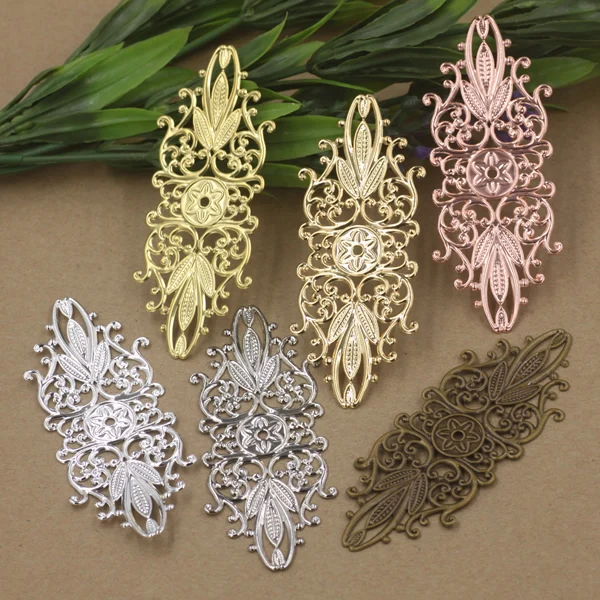 BoYuTe 50Pcs 7 Colors 35*87MM Big European Charms Flower Wholesale Brass Jewelry Materials Vintage DIY Filigree Findings
BoYuTe 50Pcs 7 Colors 35*87MM Big European Charms Flower Wholesale Brass Jewelry Materials Vintage DIY Filigree Findings