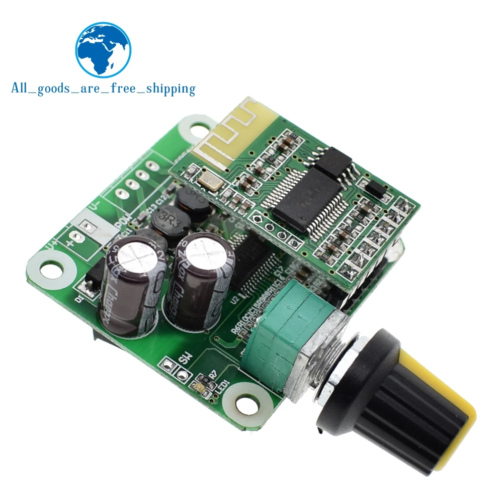 TZT Bluetooth 4.2 TPA3110 15w+15W Digital Stereo Audio Power Amplifier Board Module 12V-24V car for USB Speaker,Portable Speaker
TZT Bluetooth 4.2 TPA3110 15w+15W Digital Stereo Audio Power Amplifier Board Module 12V-24V car for USB Speaker,Portable Speaker