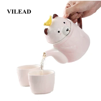 VILEAD Cute Bear Teapot Set Ceramic Coffee Mug Handgrip Breakfast Milk Mug Insulated Porcelain Tea Cups Home Drinking Water Cup
VILEAD Cute Bear Teapot Set Ceramic Coffee Mug Handgrip Breakfast Milk Mug Insulated Porcelain Tea Cups Home Drinking Water Cup