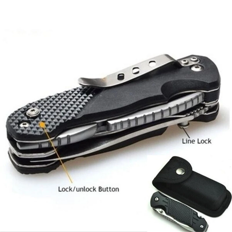 Outdoor Pliers Pocket Clip Mulitool Camping LED Light Folding Pliers EDC Gear Survival Tools Knife Screwdriver Bottle Opener
Outdoor Pliers Pocket Clip Mulitool Camping LED Light Folding Pliers EDC Gear Survival Tools Knife Screwdriver Bottle Opener