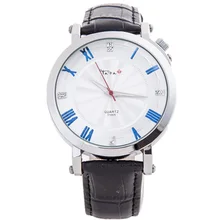 2016 new arrival women fashion crystal wristwatches TADA brand 30m waterproof genuine leather strap quartz mens luxury watch