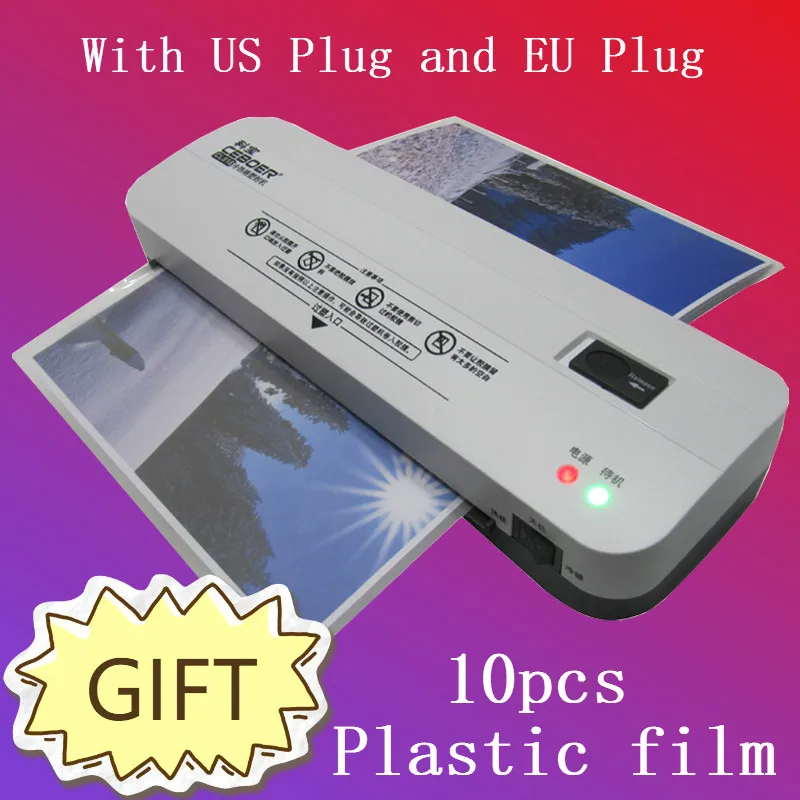 A4 Photo Laminator Hot Cold Laminator Fast Speed Film Laminating Plastificadora Machine Laminating W/ Free Paper Trimmer Cutter
A4 Photo Laminator Hot Cold Laminator Fast Speed Film Laminating Plastificadora Machine Laminating W/ Free Paper Trimmer Cutter
