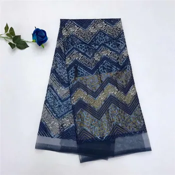 Navy Blue 2018 High Quality French Nigerian Sequins Net Lace 5yards/lot, African Tulle Mesh Sequence Lace Fabric for Party Dress
Navy Blue 2018 High Quality French Nigerian Sequins Net Lace 5yards/lot, African Tulle Mesh Sequence Lace Fabric for Party Dress