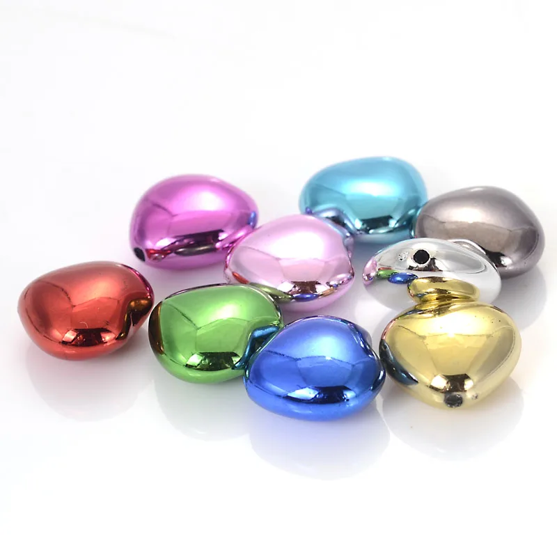 New Arrival 50 Pcs 8x16MM Random Mixed Color Plating Acrylic CCB Heart Beads For Diy Jewelry Making Bracelet & Necklace
New Arrival 50 Pcs 8x16MM Random Mixed Color Plating Acrylic CCB Heart Beads For Diy Jewelry Making Bracelet & Necklace