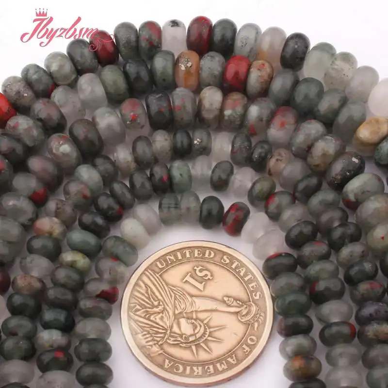 3x6,4x8mm Rondelle Smooth Bloodstone Heliotrope Natural Stone Beads For DIY Necklace Jewelry Making Spacer 15" Free Shipping
3x6,4x8mm Rondelle Smooth Bloodstone Heliotrope Natural Stone Beads For DIY Necklace Jewelry Making Spacer 15" Free Shipping