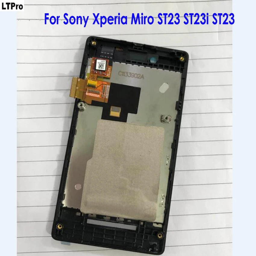 LTPro Best Working Black LCD Display Touch Screen Digitizer Assembly + Frame For Sony Xperia Miro ST23 ST23i ST23a Phone Parts
LTPro Best Working Black LCD Display Touch Screen Digitizer Assembly + Frame For Sony Xperia Miro ST23 ST23i ST23a Phone Parts