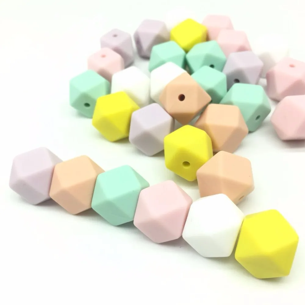 10 PCS 14 MM Silicone Beads Candy Colors Baby Pendant Hexagon 14 MM & 17 MM Silicone Teething Beads DIY Necklace Teething Toys
10 PCS 14 MM Silicone Beads Candy Colors Baby Pendant Hexagon 14 MM & 17 MM Silicone Teething Beads DIY Necklace Teething Toys