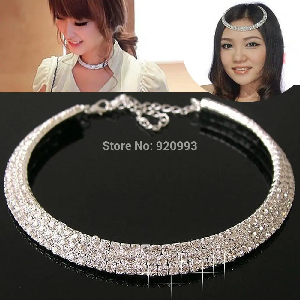 Wholesale&FREE P&P**3Rows New Fashion Crystal Rhinestone Women Collar Necklace Chocker Bib Necklaces
Wholesale&FREE P&P**3Rows New Fashion Crystal Rhinestone Women Collar Necklace Chocker Bib Necklaces
