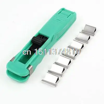 School Officer Paper Green Plastic Clam Clip Stapler Dispensers w 8 Pcs Clips
School Officer Paper Green Plastic Clam Clip Stapler Dispensers w 8 Pcs Clips