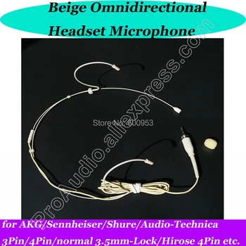 MiCWL Wireless Dual ear hook Headset Omnidirectional Mic capsule Microphone for Sennheiser Shure Beige color AKG 3Pin 4Pin 3.5mm
MiCWL Wireless Dual ear hook Headset Omnidirectional Mic capsule Microphone for Sennheiser Shure Beige color AKG 3Pin 4Pin 3.5mm