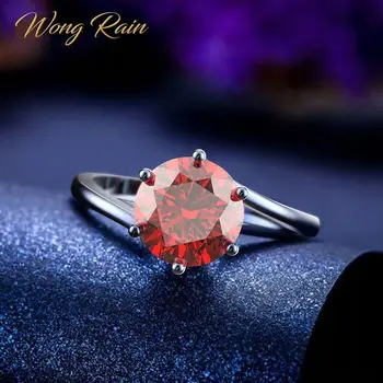 Wong Rain Classic 100% 925 Sterling Silver Created Moissanite Gemstone Birthstone Wedding Engagement Ring Fine Jewelry Wholesale
Wong Rain Classic 100% 925 Sterling Silver Created Moissanite Gemstone Birthstone Wedding Engagement Ring Fine Jewelry Wholesale