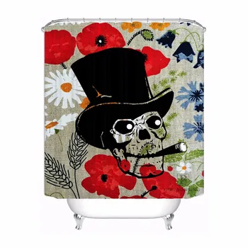 Custom Flower Skull Shower Bath Curtain Mildewproof Waterproof Polyester Various Sizes#0421-21-24
Custom Flower Skull Shower Bath Curtain Mildewproof Waterproof Polyester Various Sizes#0421-21-24