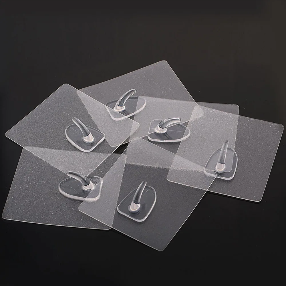6pcs/Set Transparent Clear Seamless Adhesive Hook Waterproof Strong Sticking Wall Hook Hanger Kitchen Bathroom Towel Hanger
6pcs/Set Transparent Clear Seamless Adhesive Hook Waterproof Strong Sticking Wall Hook Hanger Kitchen Bathroom Towel Hanger