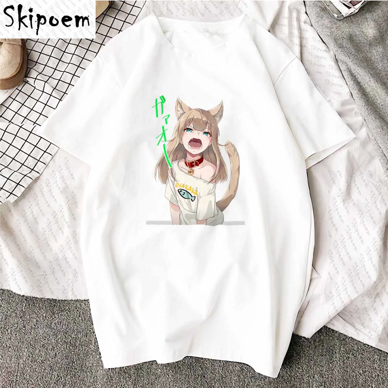 New Cotton Fashion T shirt Aesthetics Sexy Anime Cat Girl Harajuku Modern Aesthetics Art Print Short Sleeve Tops Tees Casual
New Cotton Fashion T shirt Aesthetics Sexy Anime Cat Girl Harajuku Modern Aesthetics Art Print Short Sleeve Tops Tees Casual