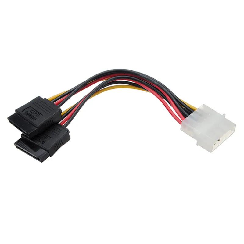 Factory Price 1Pcs 4 Pin SATA to 2 15 Pin IDE ATA Y splitter Converter Molex HDD Power Cable Cord Adapter Serial Hight Quality
Factory Price 1Pcs 4 Pin SATA to 2 15 Pin IDE ATA Y splitter Converter Molex HDD Power Cable Cord Adapter Serial Hight Quality