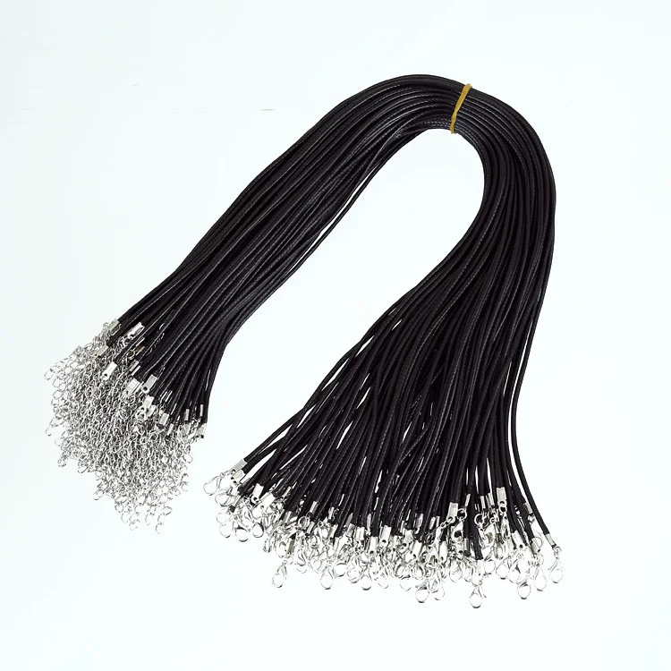Wax Cord Necklace Lobster Clasp Necklace Jewelry Fit Charms 17"100pcs Dia 2MM wholesale
Wax Cord Necklace Lobster Clasp Necklace Jewelry Fit Charms 17"100pcs Dia 2MM wholesale
