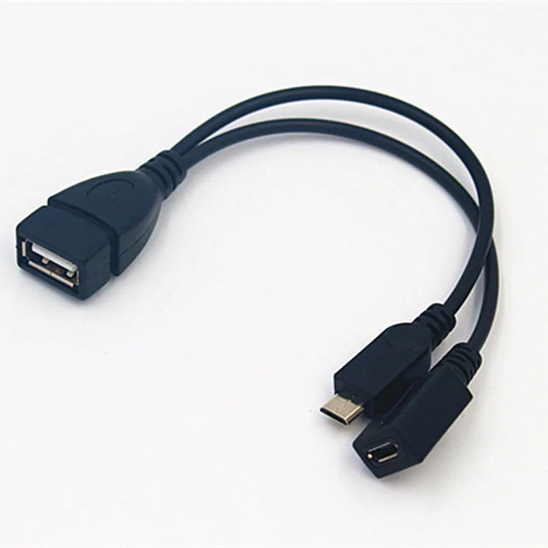 2 In 1 OTG Micro USB Female to USB Male Data Transfer Transmission Host Power Y Splitter Adapter to Micro 5 Pin Cable
2 In 1 OTG Micro USB Female to USB Male Data Transfer Transmission Host Power Y Splitter Adapter to Micro 5 Pin Cable