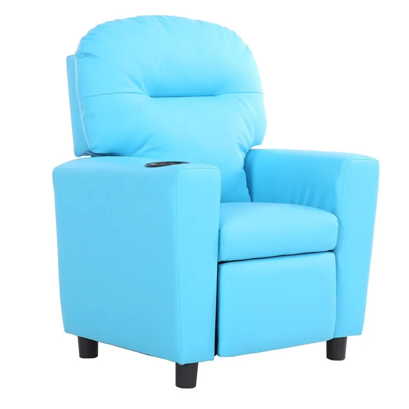 Children Recliner Sofa Arm Chair with Cup Holder Multi-functional Kin Sofa with 4 Black Foot Caps Large Weight Capacity HW56509
Children Recliner Sofa Arm Chair with Cup Holder Multi-functional Kin Sofa with 4 Black Foot Caps Large Weight Capacity HW56509