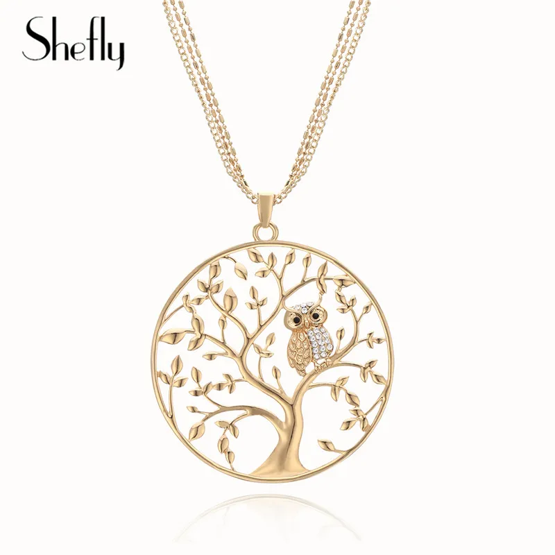 Tree Of Life Animal Owl Necklaces & Pendants Long 3 Chains Rose Gold Silver Big Round Crystal Pendant Jewelry Gift Dropshipping
Tree Of Life Animal Owl Necklaces & Pendants Long 3 Chains Rose Gold Silver Big Round Crystal Pendant Jewelry Gift Dropshipping
