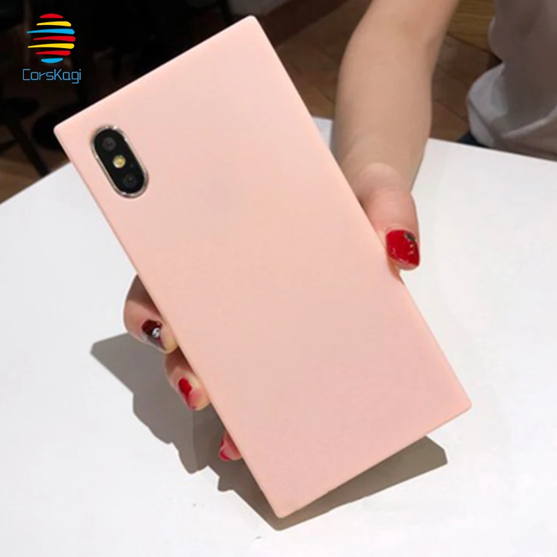 Square TPU Silicone Case For iPhone XS X 7 8 6 6s Plus 7Plus 8Plus 6Plus Soft SIlicone Candy Color Soft Back Cases Cover Coque
Square TPU Silicone Case For iPhone XS X 7 8 6 6s Plus 7Plus 8Plus 6Plus Soft SIlicone Candy Color Soft Back Cases Cover Coque
