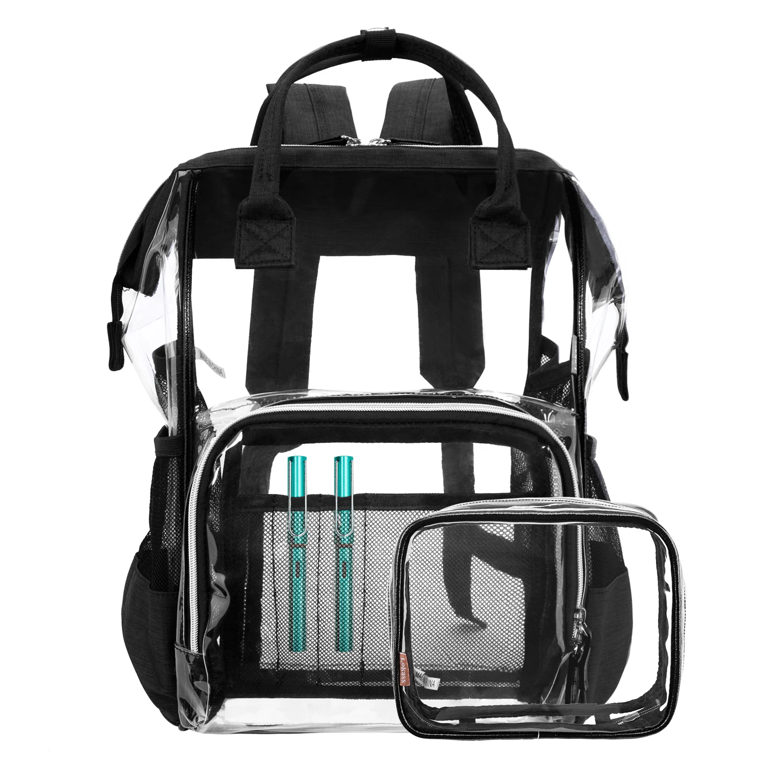 Large Clear Backpack Transparent PVC Multi-Pockets School Backpacks Waterproof Bag Fit 15.6 Inch Laptop Travel Rucksack
Large Clear Backpack Transparent PVC Multi-Pockets School Backpacks Waterproof Bag Fit 15.6 Inch Laptop Travel Rucksack